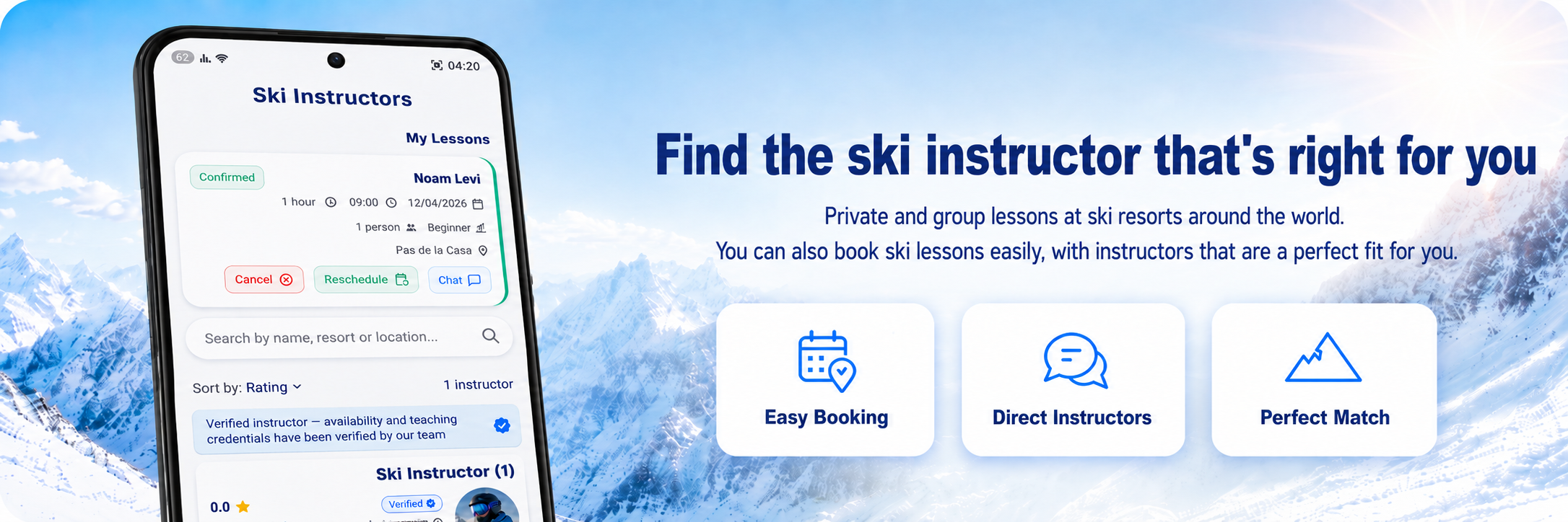 Find the ski instructor that fits you