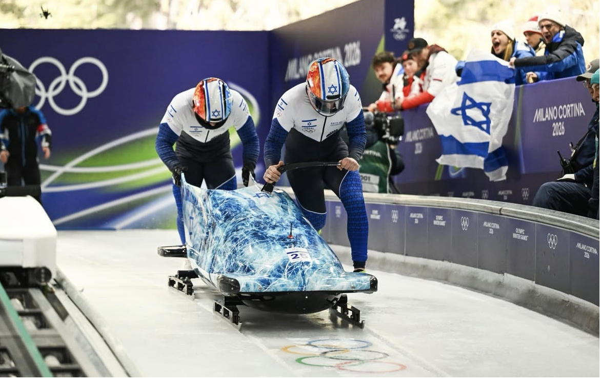 אדם אדלמן ומנחם חן סיימו את תחרות הבובסלי זוגות במקום ה-26